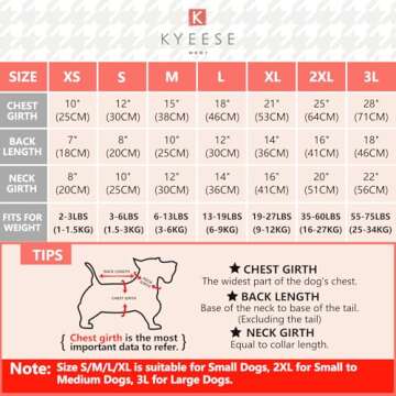 KYEESE Dog Sweaters with Leash Hole for Small Dogs Turtleneck Dog Sweater Dress for Girl Polka Dot K...