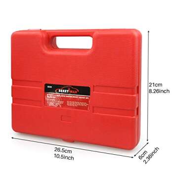 SEKETMAN 50-Piece 1/4" Inch Drive Deep And Shallow Impact Socket Set, SAE/Metric(5/32-Inch to 9/16-Inch and 4-15mm),CR-V-50BV30