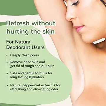 Armpit Detox Scrub with Peppermint & Aloe for Fresh Skin