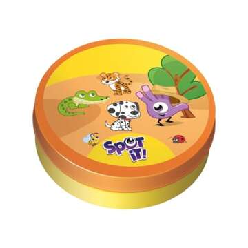 Zygomatic Spot It! Animals Card Game for Family Fun