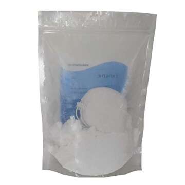 Z ATHLETIC 2oz Refillable Chalk Ball & 5oz Loose Chalk for Gymnastics, Weightlifting, Climbing, White (5 Ounces)