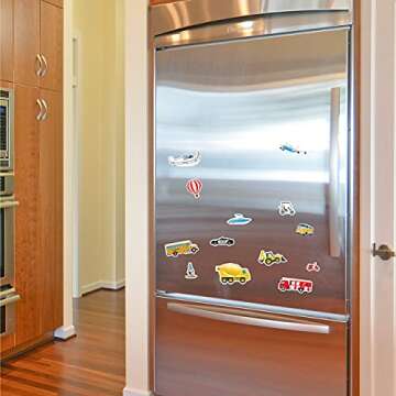 Magnetic Portable Playboard with 39 Vehicle Magnets