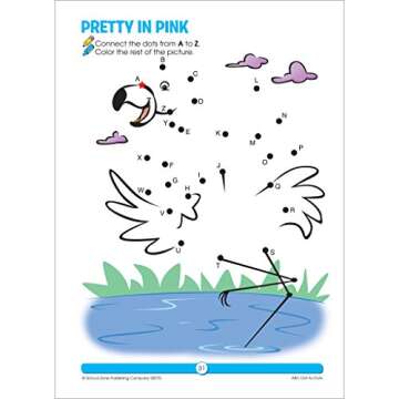 School Zone ABC Dot-to-Dots Workbook: Preschool, Kindergarten, Connect the Dots, Alphabet, Letter Puzzles, Creative, and More (A Get Ready!™ Activity Book Series)