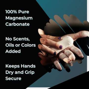 Z Athletic 8 Blocks of 2oz Chalk Total 1lb for Gymnastics, Weightlifting, Rock Climbing, Crossfit