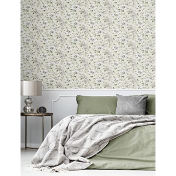 Stylish Peel and Stick Wallpaper - Whimsical Floral Design