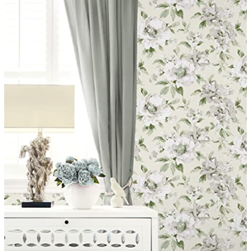 Stylish Peel and Stick Wallpaper - Whimsical Floral Design