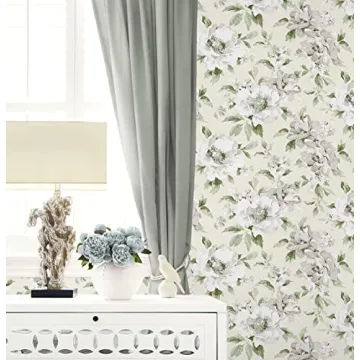 Stylish Peel and Stick Wallpaper - Whimsical Floral Design