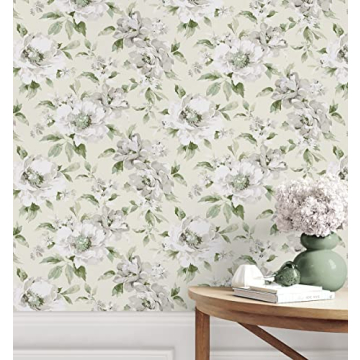 Stylish Peel and Stick Wallpaper - Whimsical Floral Design