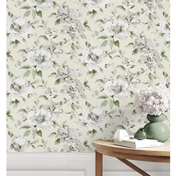 Stylish Peel and Stick Wallpaper - Whimsical Floral Design