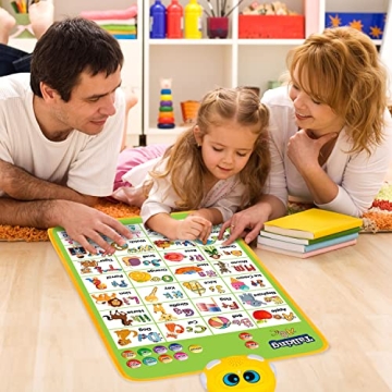 Interactive ABC 123 Learning Poster for Toddlers 1-6