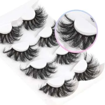 Losha 25mm Fluffy Faux Mink Lashes for Dramatic Looks