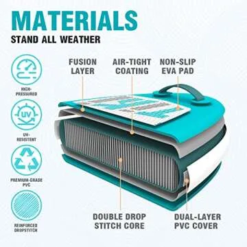 FunWater Inflatable 10'6×33"×6" Ultra-Light (17.6lbs) SUP for All Skill Levels Everything Included with Stand Up Paddle Board, Adj Floating Paddles, Pump, ISUP Travel Backpack, Leash,Waterproof Bag