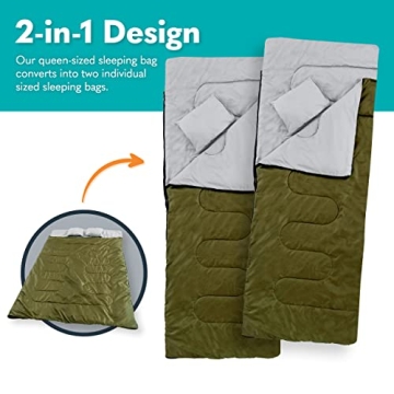 Sleepingo Double Sleeping Bag for Camping and Hiking