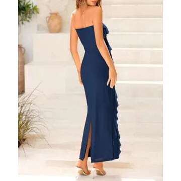 Elegant BTFBM Women's Summer Long Cocktail Dress