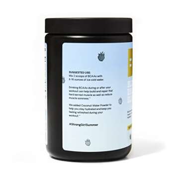 Bad Athletics Blue Raspberry Slush BCAAs for Women - Helps Repair and Maintain Lean Muscle Mass, Stimulant Free, Hydration Blend & Significantly Proven 2:1:1 BCAA Ratio - 30 Servings