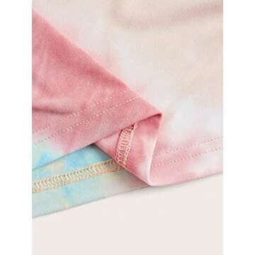 WDIRARA Women's Tie Dye Y2K Vintage Split Dress for Trendy Style