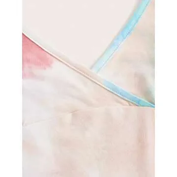 WDIRARA Women's Tie Dye Y2K Vintage Split Dress for Trendy Style