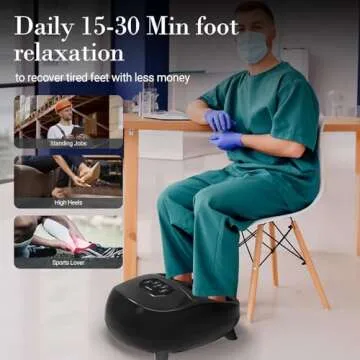 CuPiLo Foot Massager for Plantar Fasciitis, FSA HSA Eligible Upgraded Full foot Shiatsu Massage, Remote Control Multi-Level Settings, Feet massager for Neuropathy, Gifts for Men, Women, Fits Up to 14"