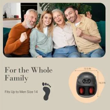CuPiLo Foot Massager for Plantar Fasciitis, FSA HSA Eligible Upgraded Full foot Shiatsu Massage, Remote Control Multi-Level Settings, Feet massager for Neuropathy, Gifts for Men, Women, Fits Up to 14"