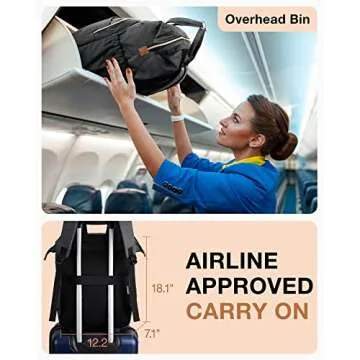 BAGSMART Laptop Backpack for Women with Charging Port