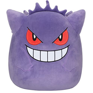 Squishmallows Pokemon 14-Inch Gengar Plush - Official Kelly Toy, Ultra-Soft Companion