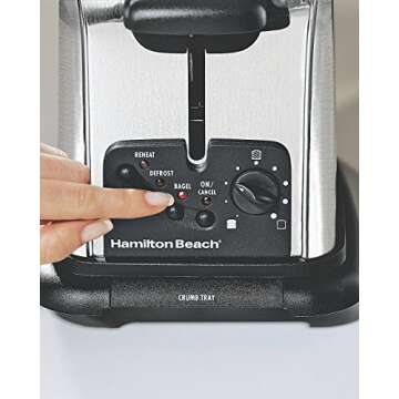 Hamilton Beach Classic Chrome Toaster with Bagel Setting