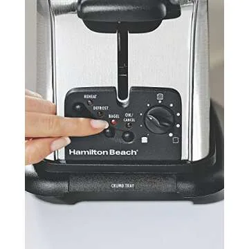 Hamilton Beach Classic Chrome Toaster with Bagel Setting