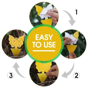 Cleanuper 58 Pcs Non-Toxic Flying Insect Traps for All