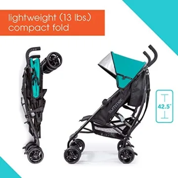 Summer Infant 3Dlite Stroller - Lightweight & Easy to Use