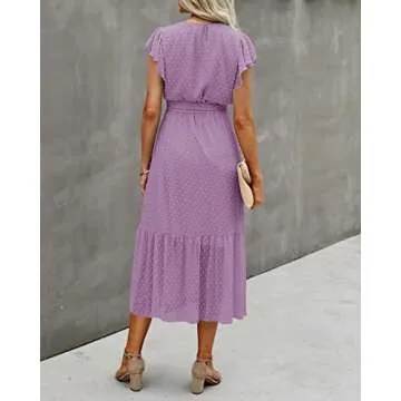 BTFBM Summer Floral Midi Dress - Stylish & Versatile