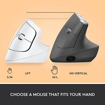Logitech Lift Ergonomic Mouse - Wireless Comfort for All