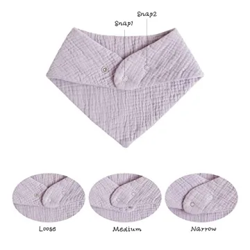 Konssy Muslin Baby Bibs 10 Pack Soft Absorbent Bandana Bibs