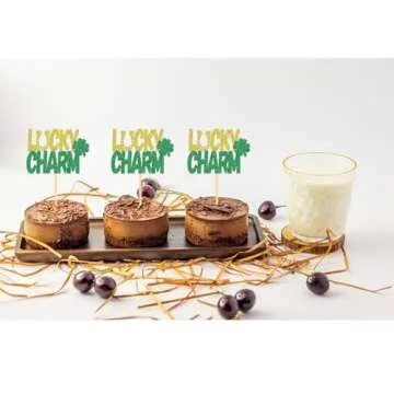 Lucky Charm Cupcake Toppers for St Patrick's Day Celebrations