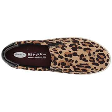 Dr. Scholl's Shoes Women's Madison Slip On Fashion Sneaker, Tan/Black Leopard Microfiber, 10