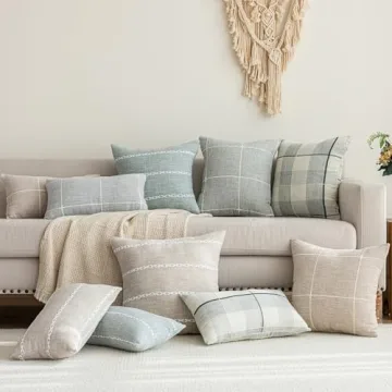 Rustic Cotton Linen Cushion Cover for Stylish Home Decor