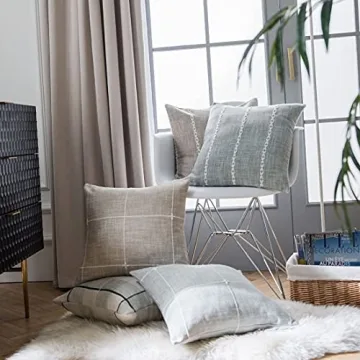 Rustic Cotton Linen Cushion Cover for Stylish Home Decor