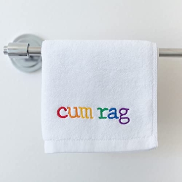 Funny Cum Rag Towel Adult Humor Gag Gift for Parties