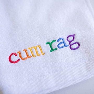 Funny Cum Rag Towel Adult Humor Gag Gift for Parties