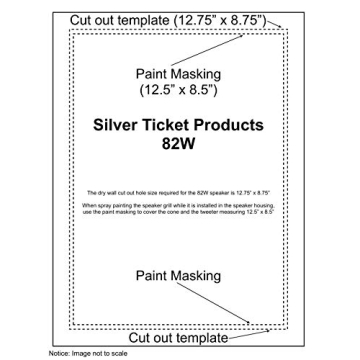 82W Silver Ticket Speaker: 8-Inch In-Wall Design