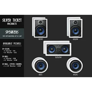 82W Silver Ticket Speaker: 8-Inch In-Wall Design