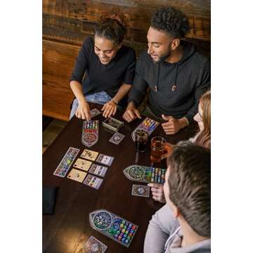 Sagrada Board Game | Family Game for Kids and Adults | Dice Drafting and Placement Strategy Game | Ages 10+ | 1 to 4 Players | by Floodgate Games