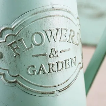 VANCORE Shabby Chic Metal Jug Vase for Decoration