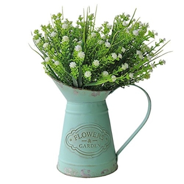 VANCORE Shabby Chic Metal Jug Vase for Decoration