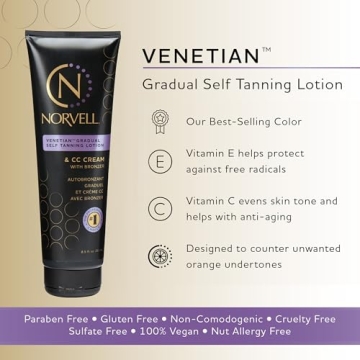 Norvell Venetian Self Tanner Lotion - Gradual Moisturizer, 8.5 fl. oz