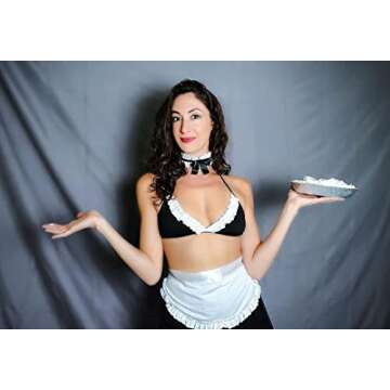 paloli Maid Outfit Anime Halloween Cosplay Costume French Apron Fancy Lingerie Sets for Women