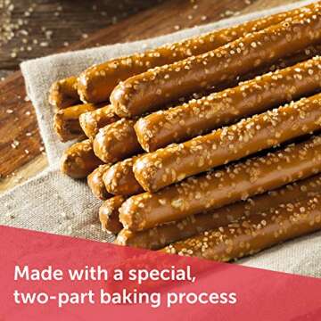 Utz Country Store Pretzel Stix – Crunchy 4" Pretzel Sticks for Dipping, 55 oz Barrel