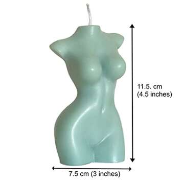 Scented Torso Candle | Goddess Candle | Female Body Candle | Venus Candle | Bust Candle | Aromatherapy Candles for Home Birthday Party Wedding Spa Decoration (Fairest)