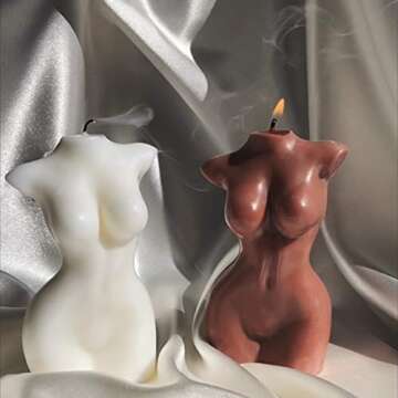 Scented Torso Candle | Goddess Candle | Female Body Candle | Venus Candle | Bust Candle | Aromatherapy Candles for Home Birthday Party Wedding Spa Decoration (Fairest)