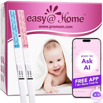 Easy@Home 50 Ovulation & 20 Pregnancy Test Strips Combo Kit - Predict Fertile Days