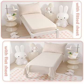 Boho 4 Piece Toddler Bedding Sets for Cozy Sleep